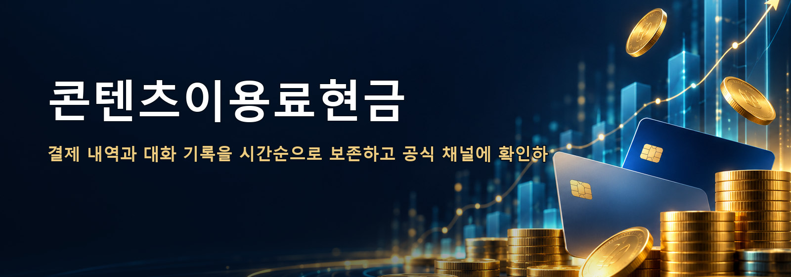 콘텐츠이용료현금 · 결제 내역과 대화 기록을 시간순으로 보존하고 공식 채널에 확인하